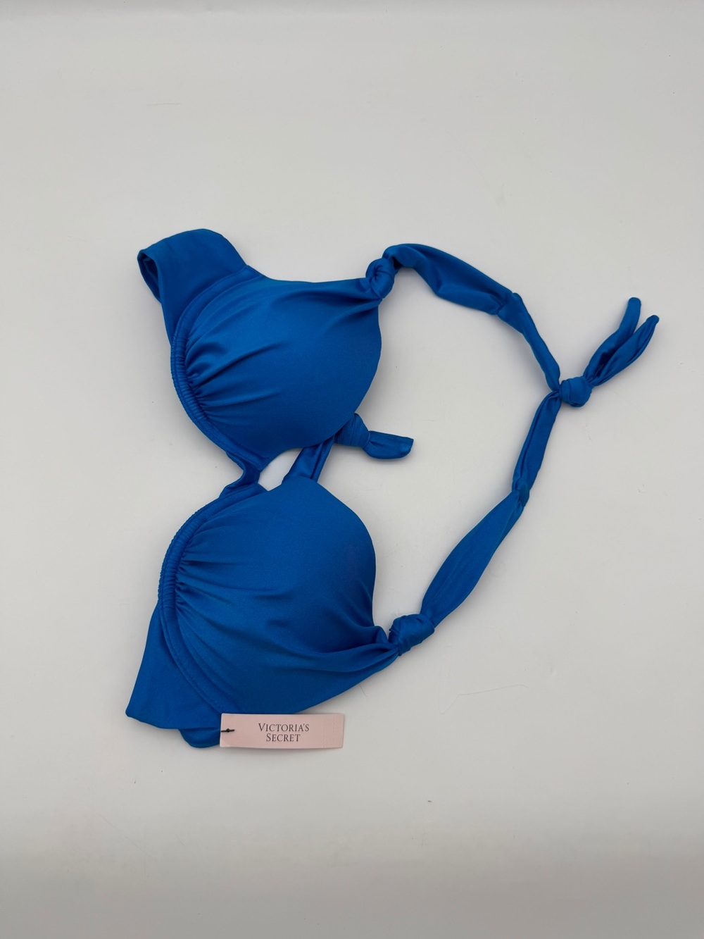 Victoria's Secret Bright‎ Blue Push-Up Halter Bikini Top - Picture 3 of 4